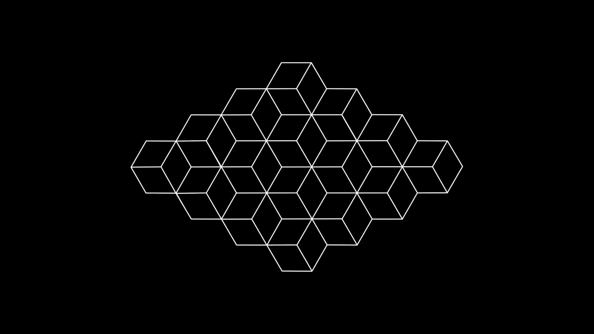 Hexagonal Pattern Blackand White4 K Wallpaper