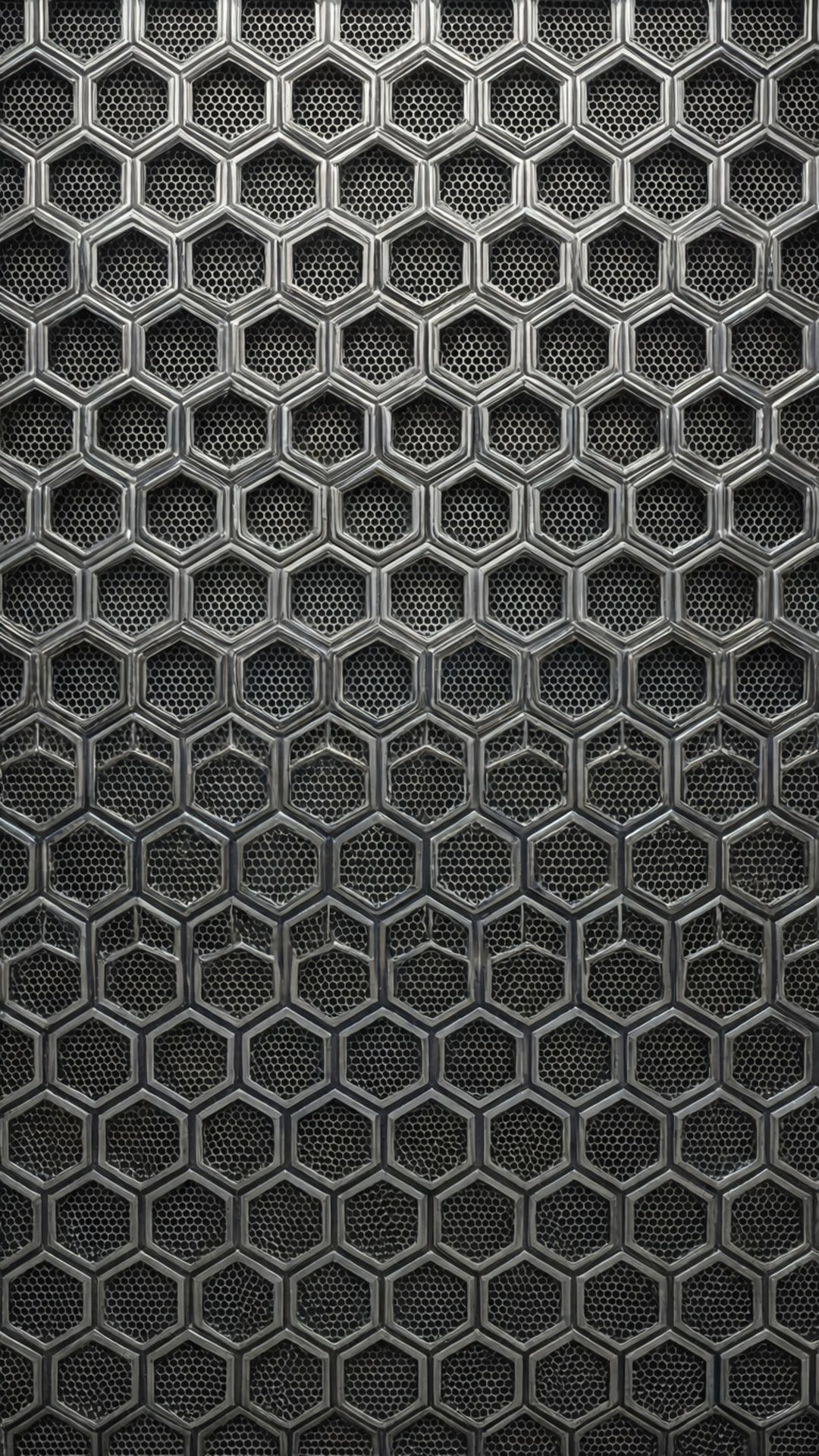 Hexagonalt silvermönster Bakgrundsbilder