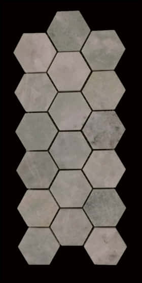 Hexagonal Tile Pattern PNG