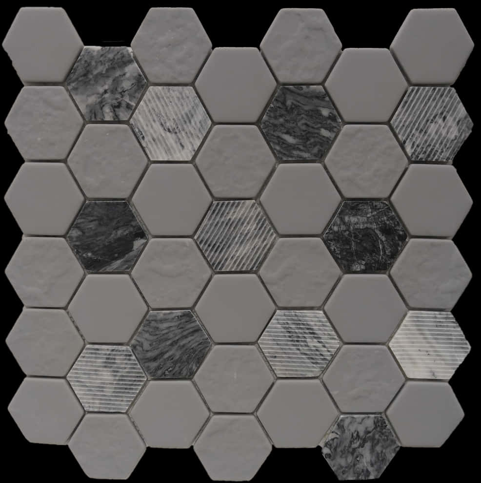 Hexagonal Tile Pattern Texture PNG