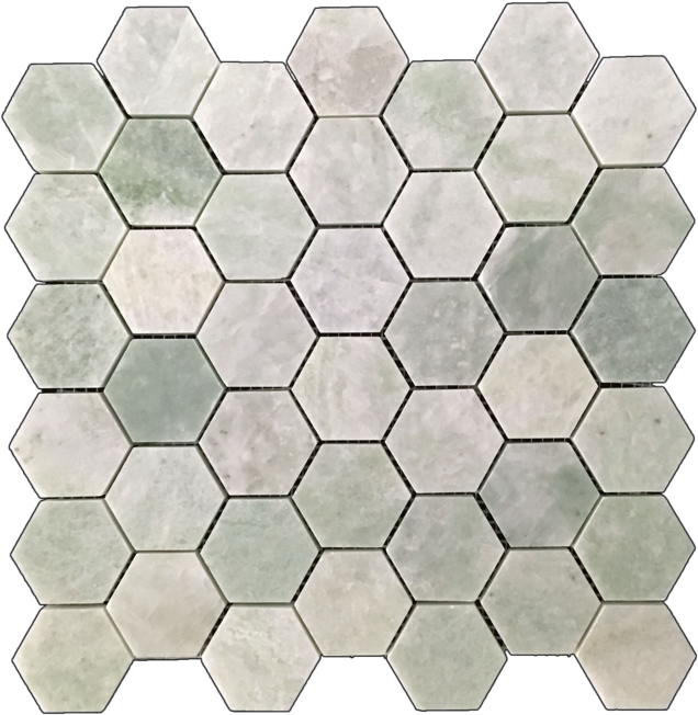 Hexagonal Tile Pattern PNG