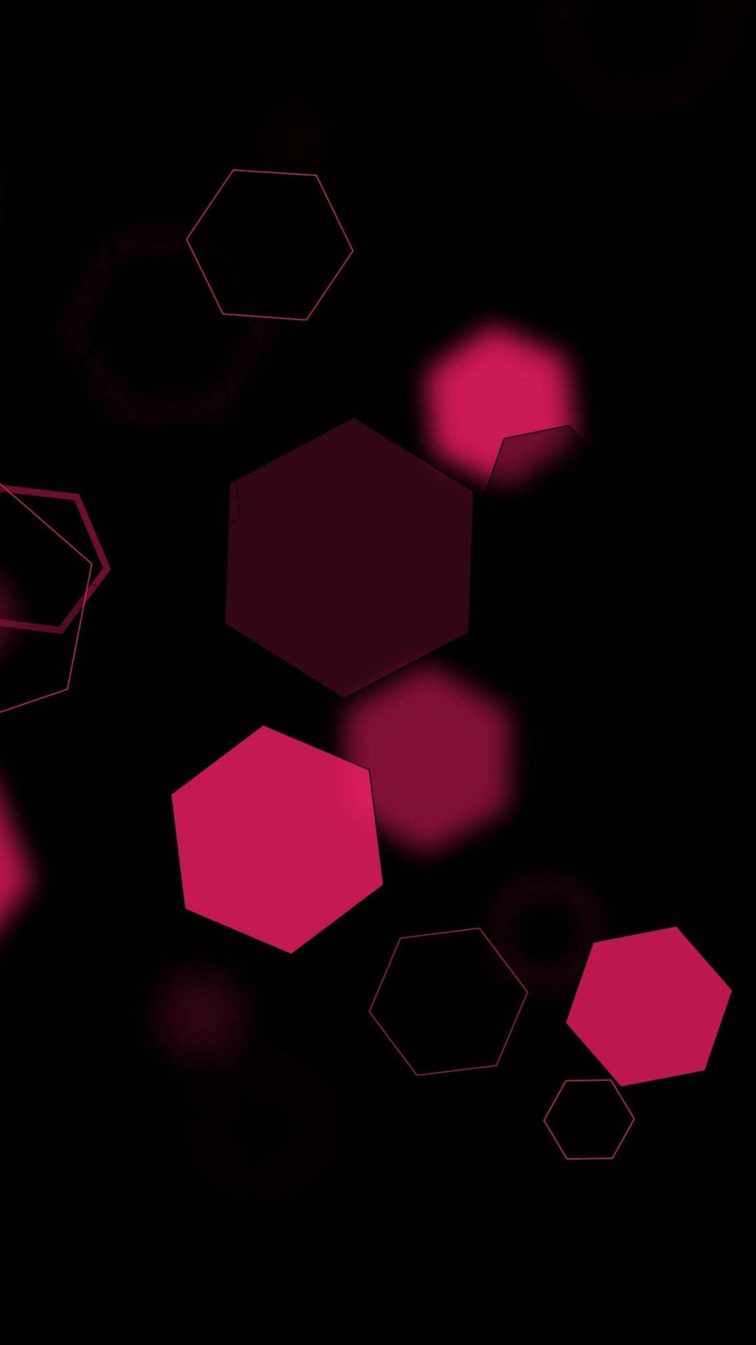 Hexagons Minimalistisk Telefon Wallpaper