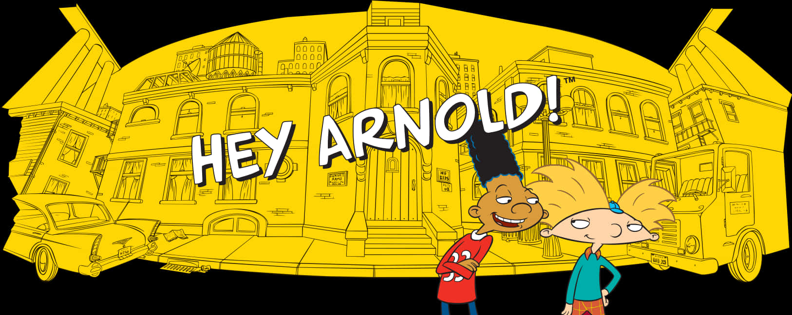 Download Hey Arnold Animated Characters City Backdrop | Wallpapers.com