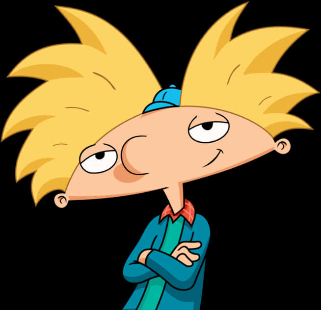 Hey Arnold Cartoon Character PNG