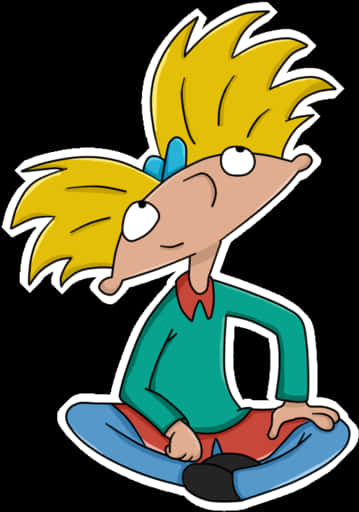 Hey Arnold Cartoon Character PNG