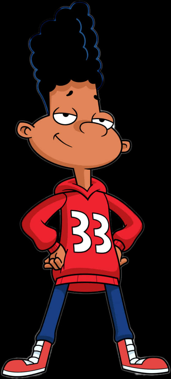 Download Hey Arnold Character Gerald Johanssen | Wallpapers.com