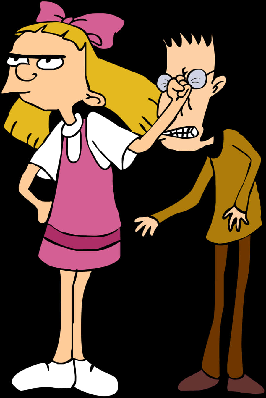 Hey Arnold Characters Helgaand Brainy PNG