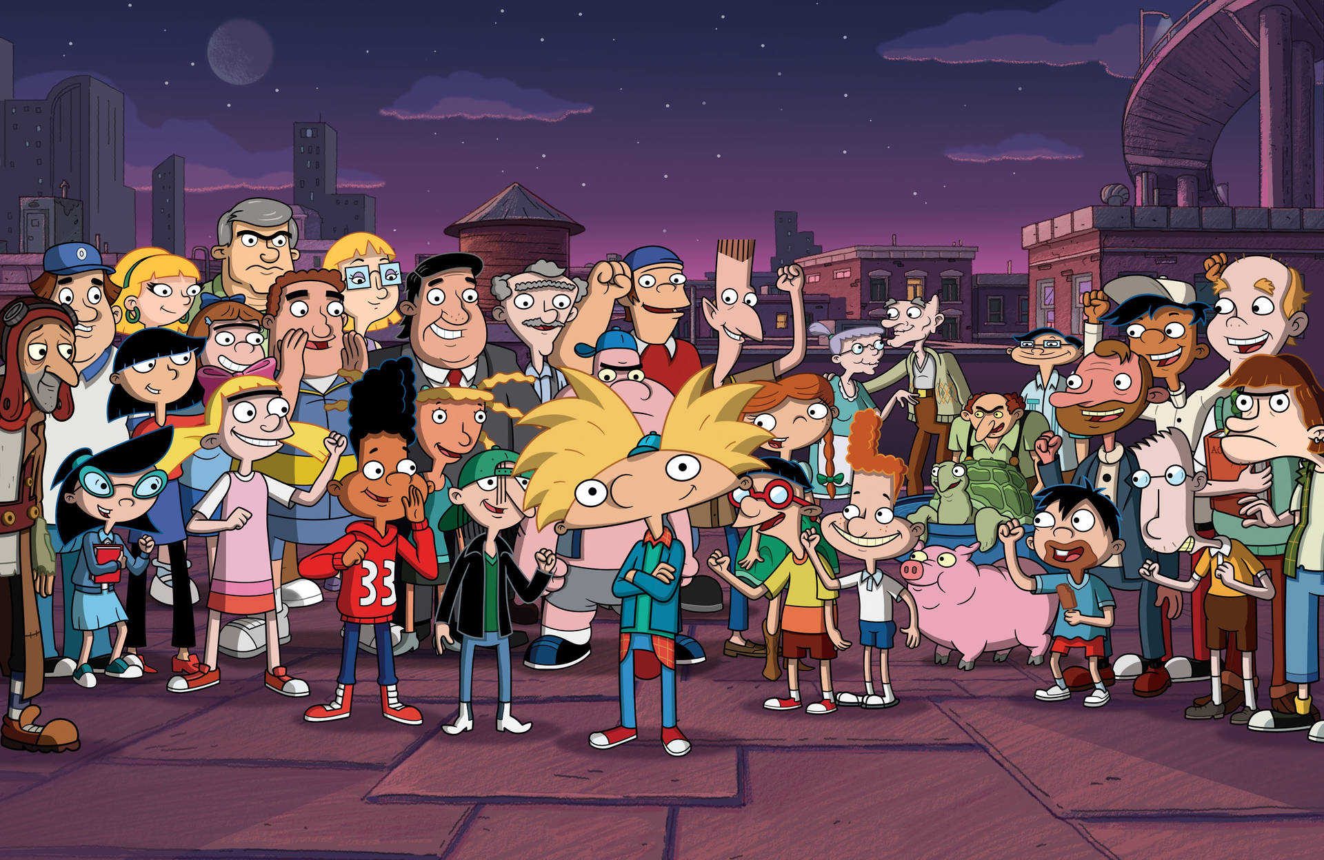 Hey Arnold Entire Cast Wallpaper