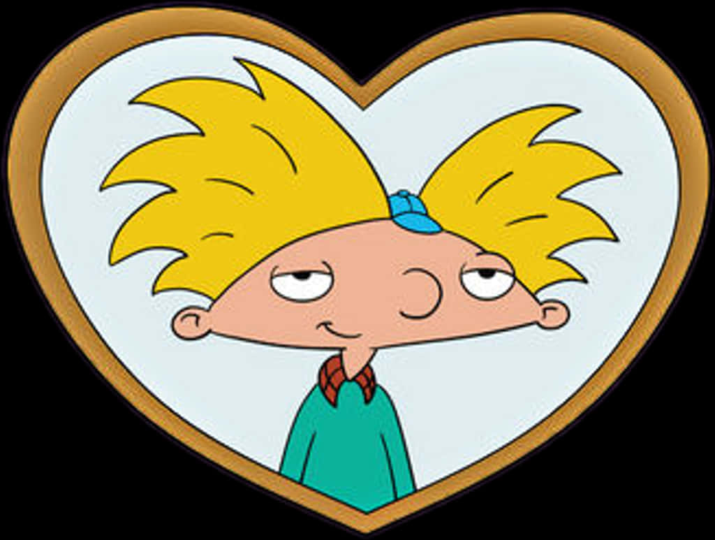 Hey Arnold Heart Frame PNG
