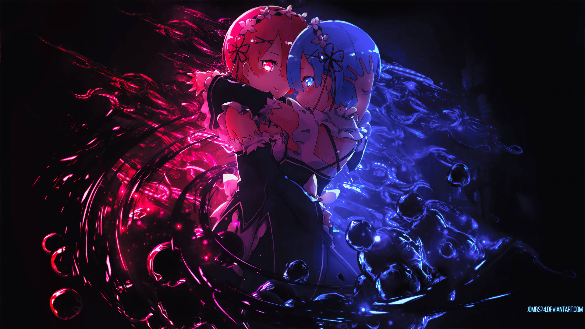 "Ram and Rem from Re:Zero - Starting Life in Another World" Wallpaper