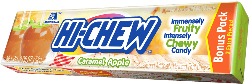 Hi Chew Caramel Apple Flavor Candy Pack PNG