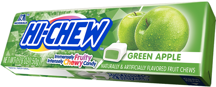 Hi Chew Green Apple Candy Pack PNG