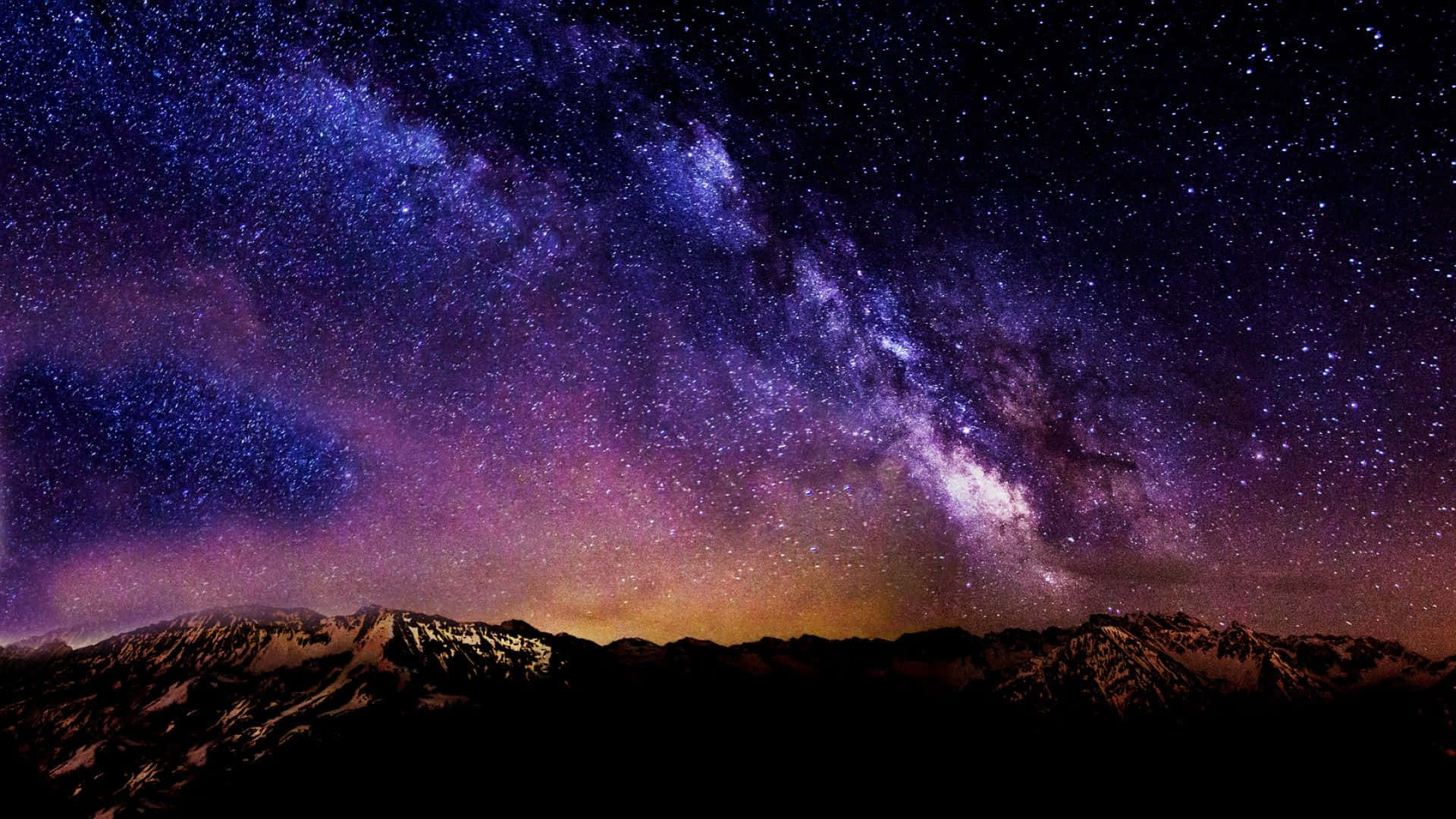 Højopløselig nat himmel fyldt med stjerner Wallpaper