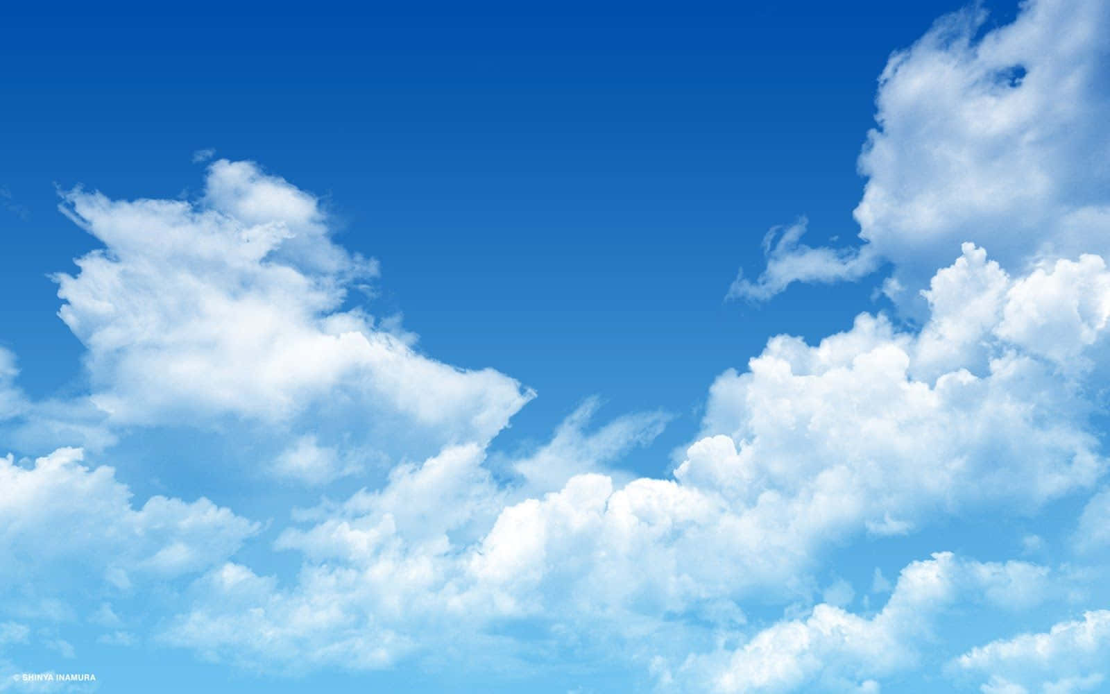 Hoheauflösung Himmel Flauschige Wolken Wallpaper