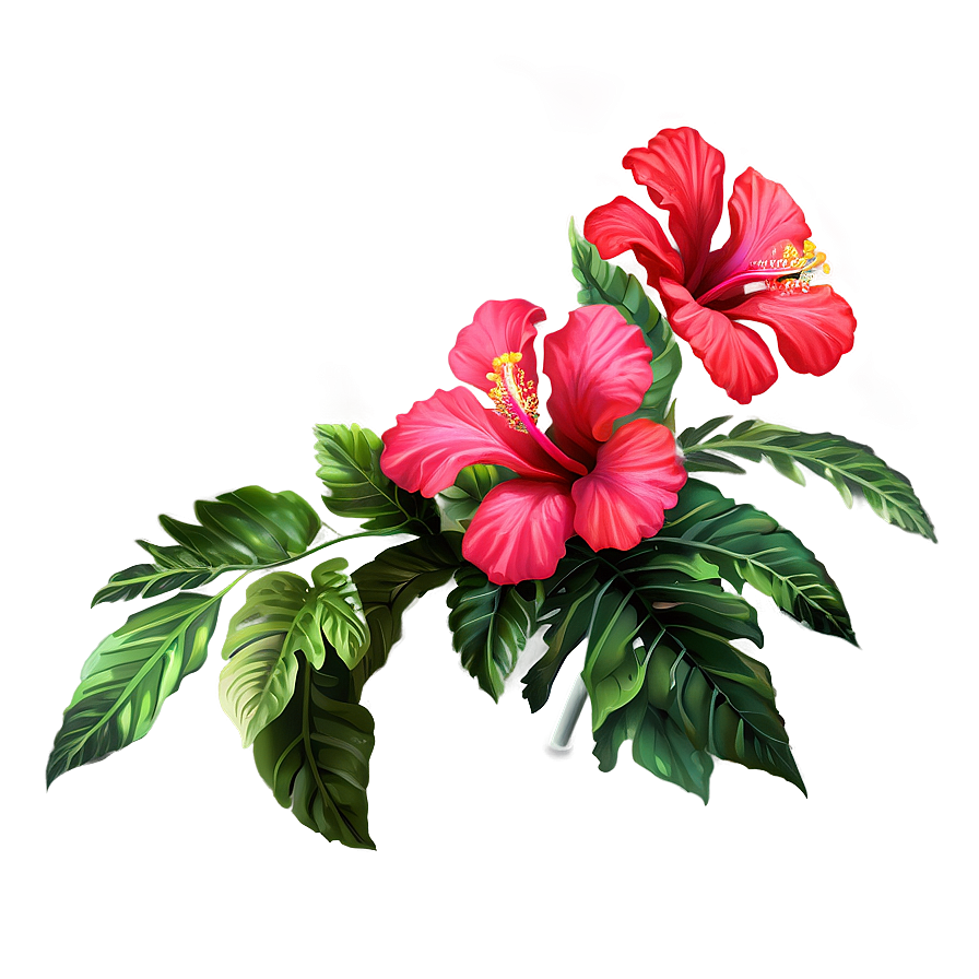 Hibiscus Flower Bush Png Ncs68 PNG