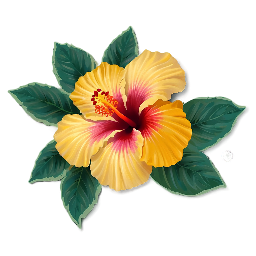 Hibiscus Greeting Png Xam PNG