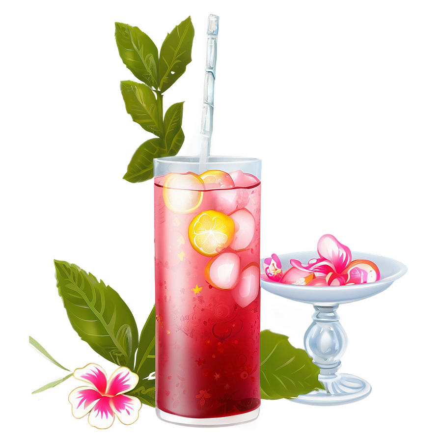 Hibiscus Iced Tea Charm Png Xra PNG