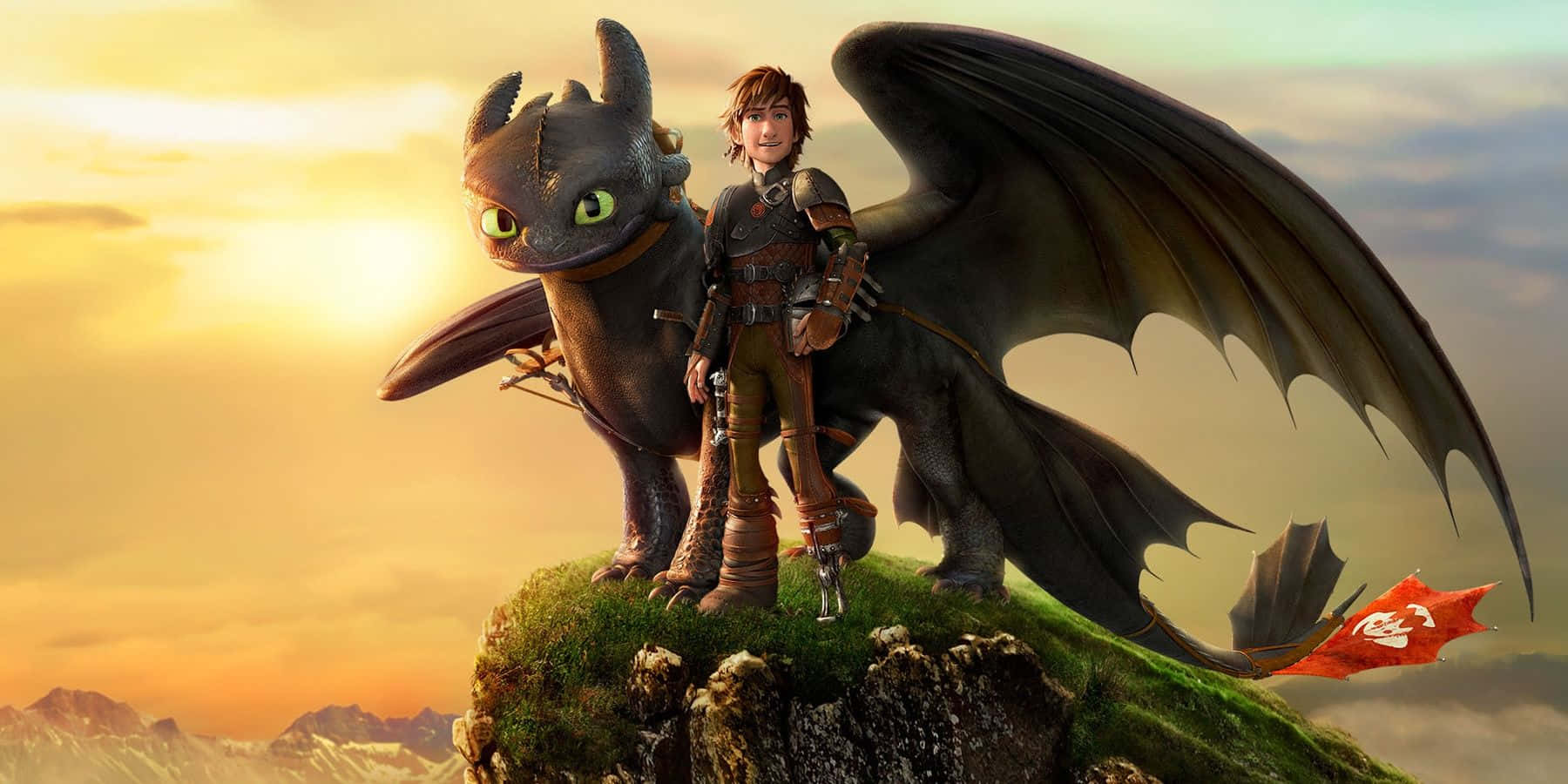 Hiccup And Toothless Duo From How To Train Your Dragon The Hidden World Wallpaper