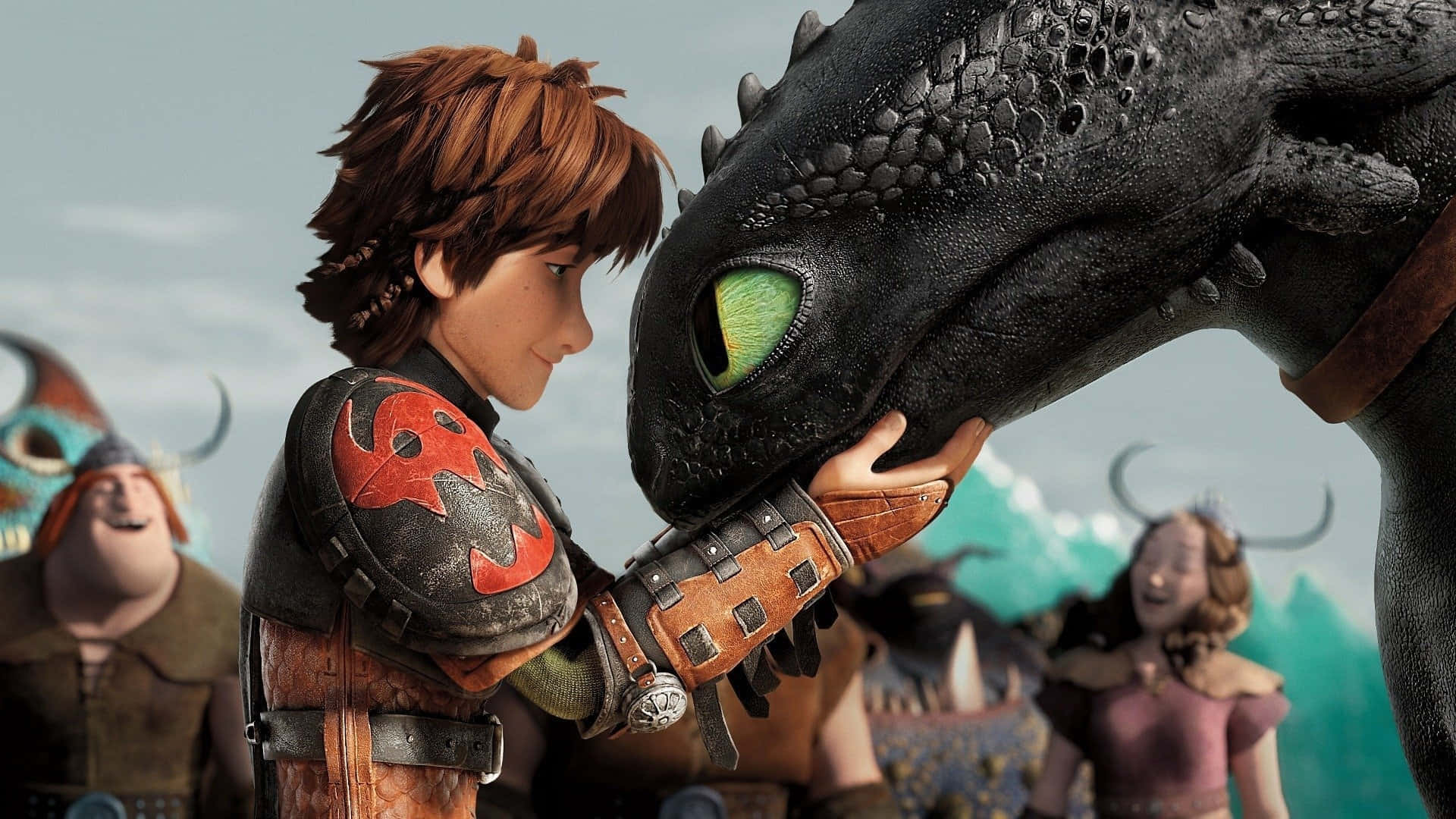 Hiccup Thanking Toothless How To Train Your Dragon The Hidden World Wallpaper