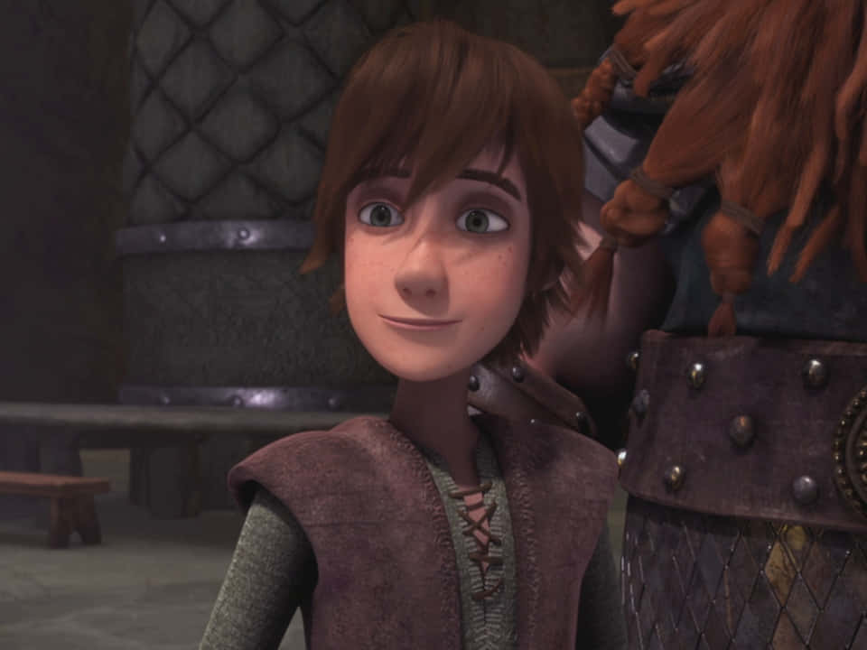 Hiccup and Stoick - The Dynamic Duo of Dragons Riders of Berk Wallpaper