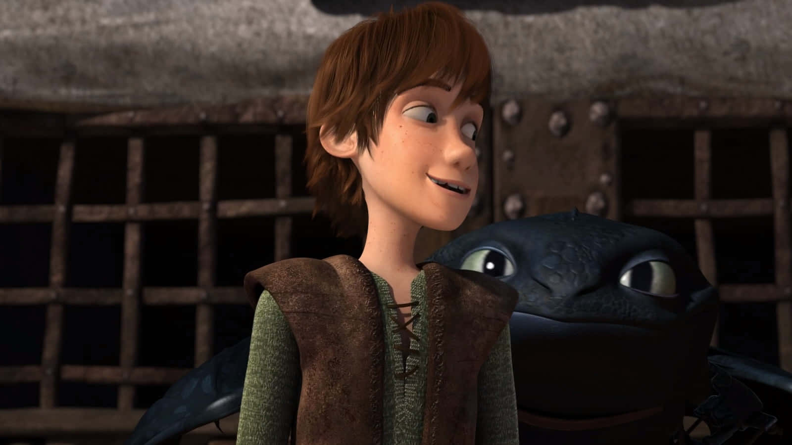 Hiccup With Toothless From Dragons Riders Of Berk Wallpaper
