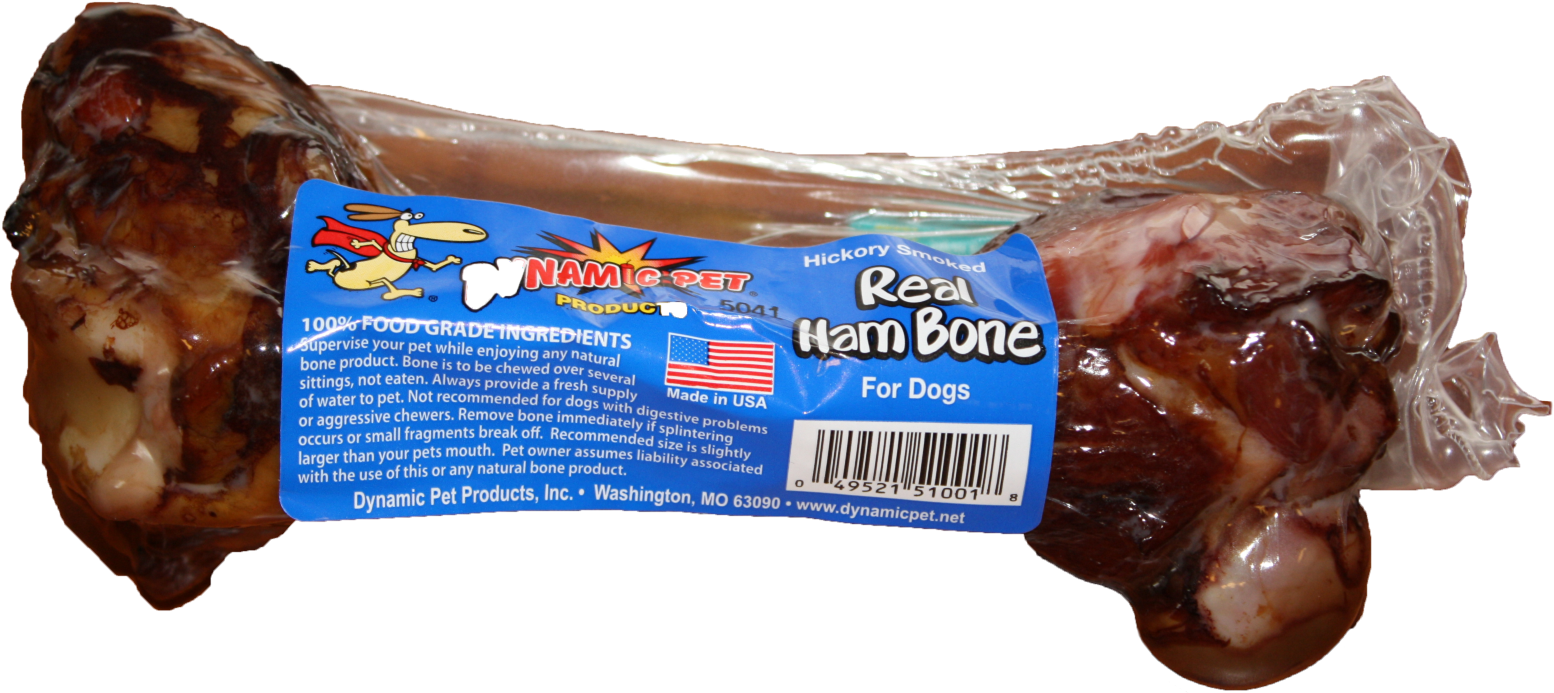 Hickory Smoked Ham Bone Dog Treat PNG