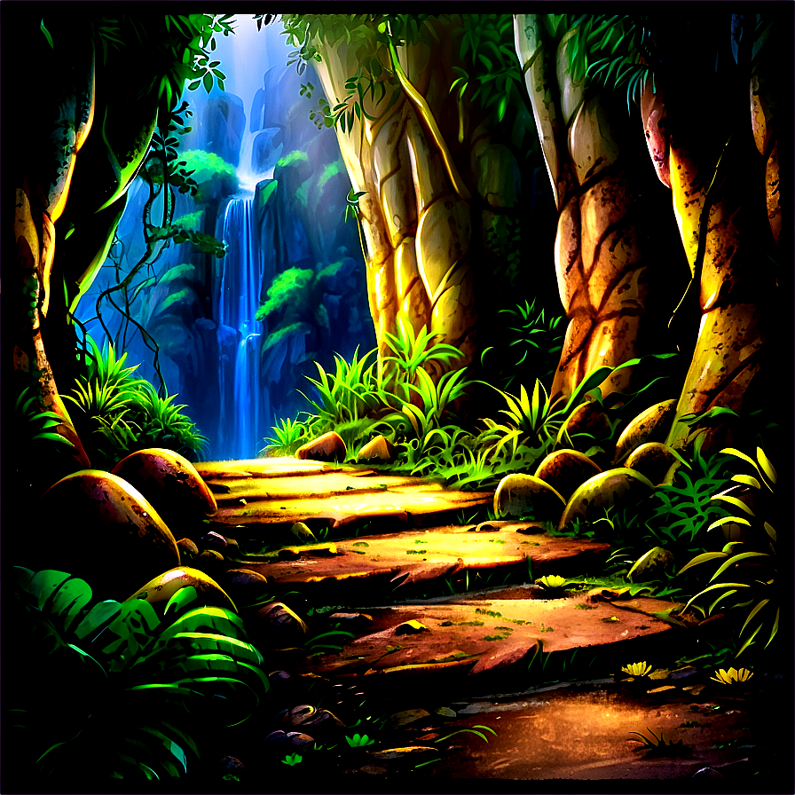 Hidden Cave Path Png 06202024 PNG