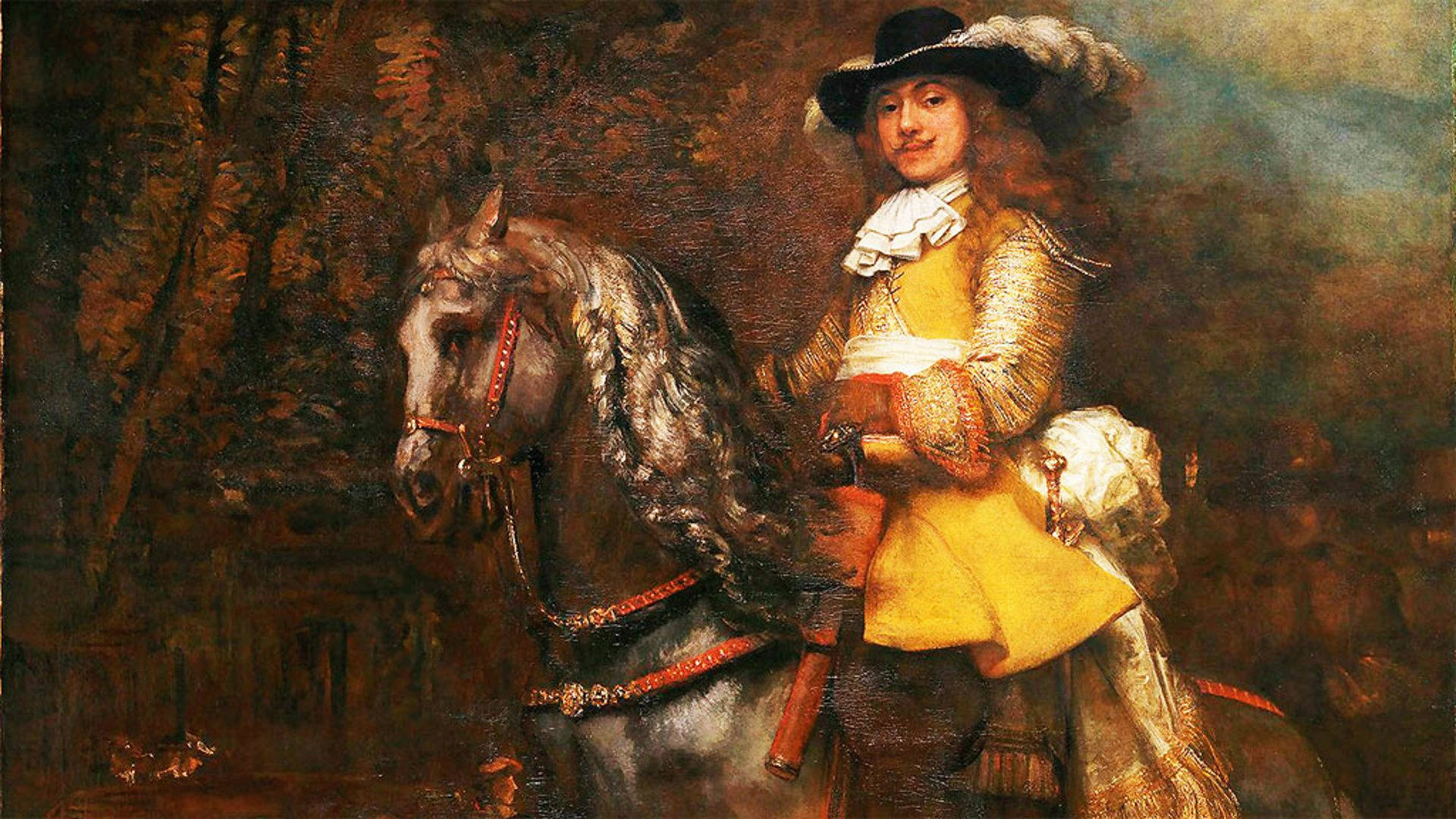 Skjult Rembrandt Mesterværk Wallpaper