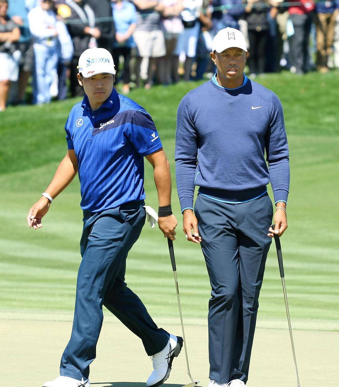 Hideki Matsuyama og Tiger Woods går hoved-til-hoved Wallpaper