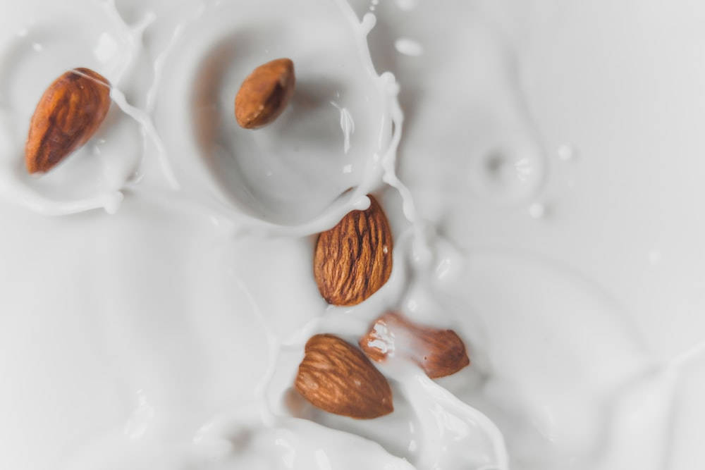 High Angle Shot Almond Milk Wallpaper