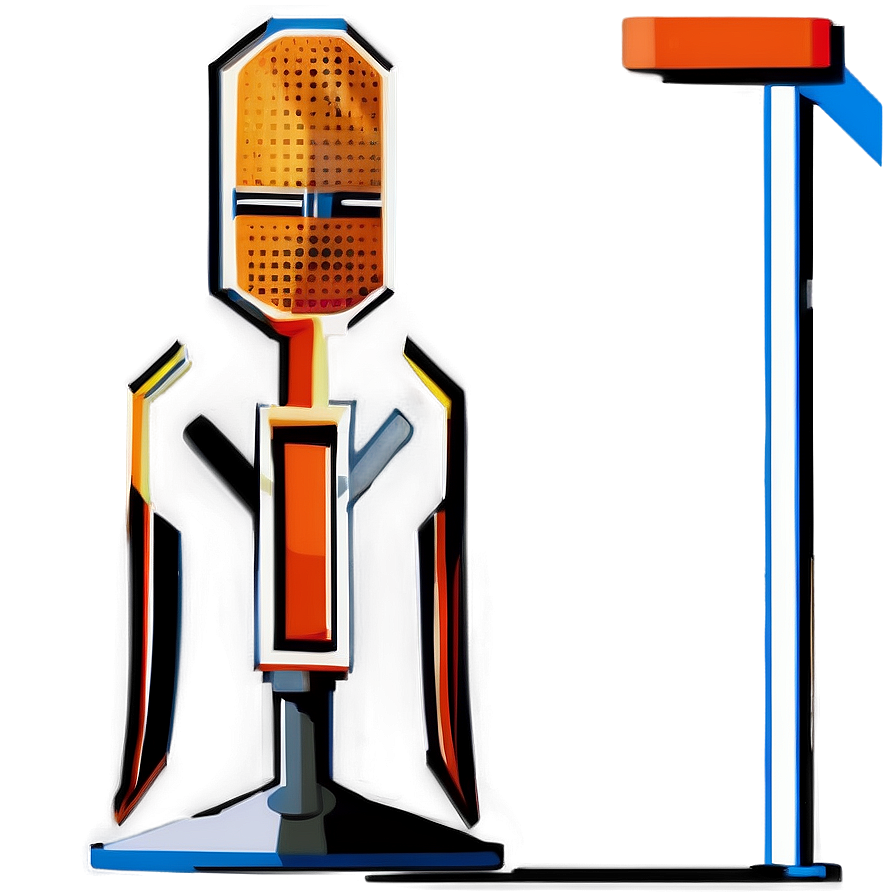 High-definition Podcast Mic Illustration Png 06202024 PNG