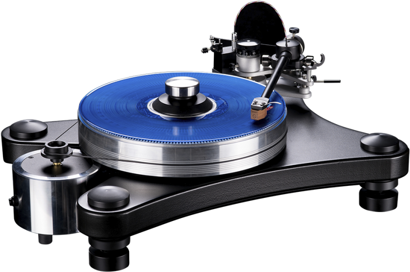 High End Blue Vinyl Turntable PNG