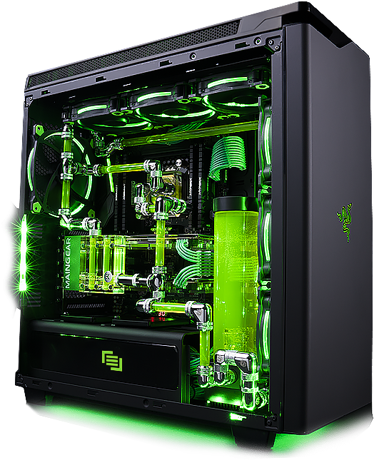 High End Gaming P Cwith Custom Water Cooling PNG