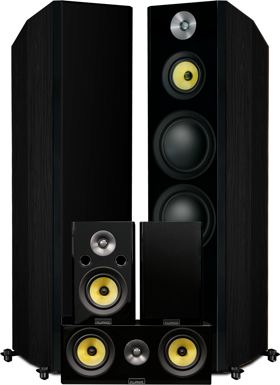 High End Home Theater Speaker Set PNG