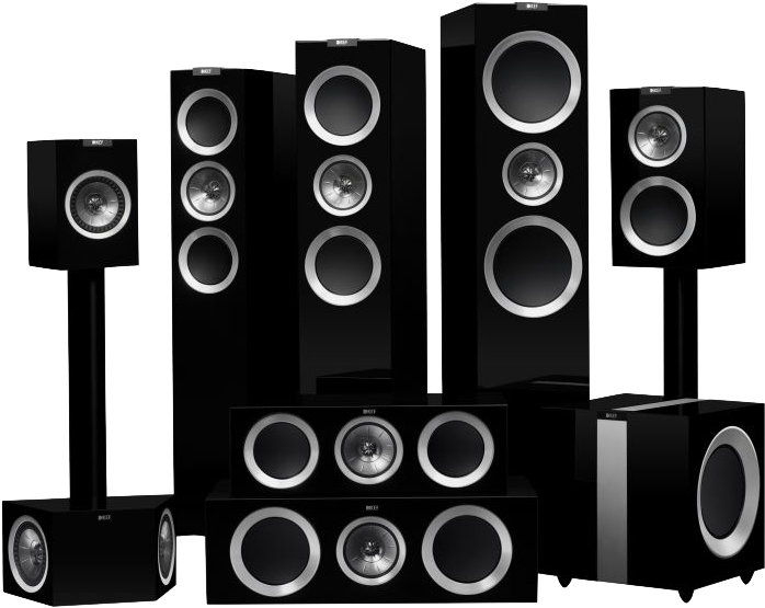 High End Home Theater Speaker System PNG
