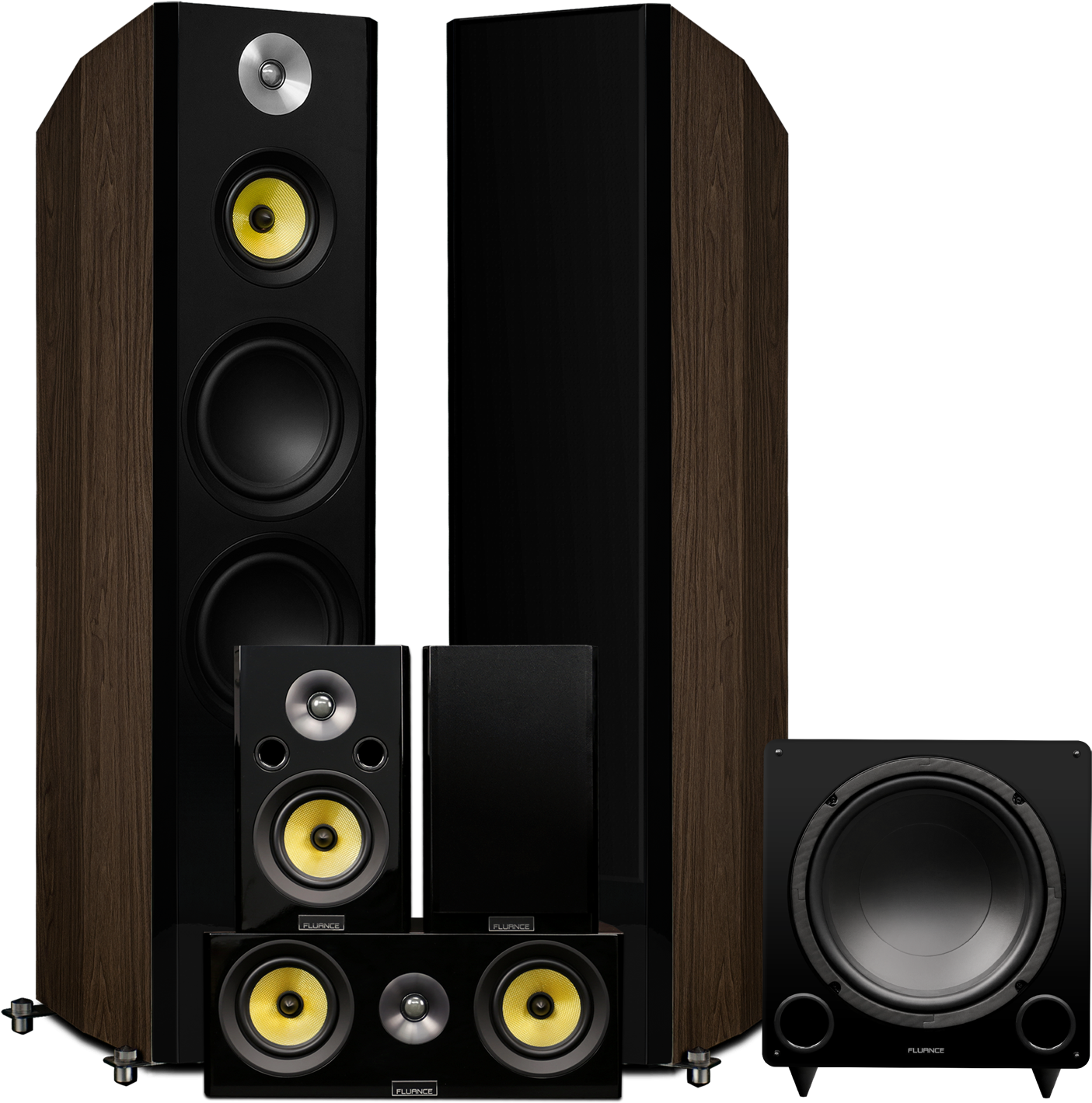 High End Home Theater Speaker System PNG