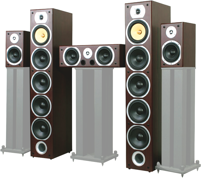 High End Surround Sound Speakers PNG