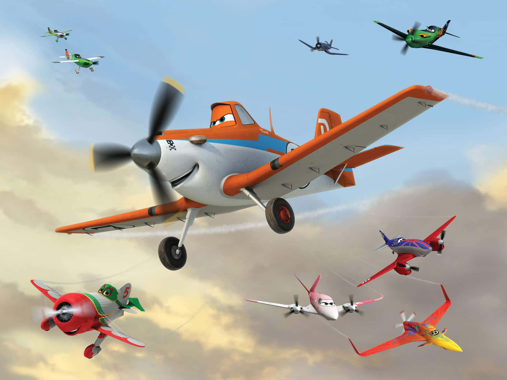 High-flying Adventures With Disney's Planes Wallpaper