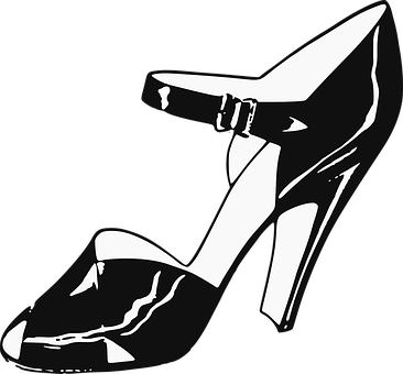 High Heel Shoe Silhouette PNG