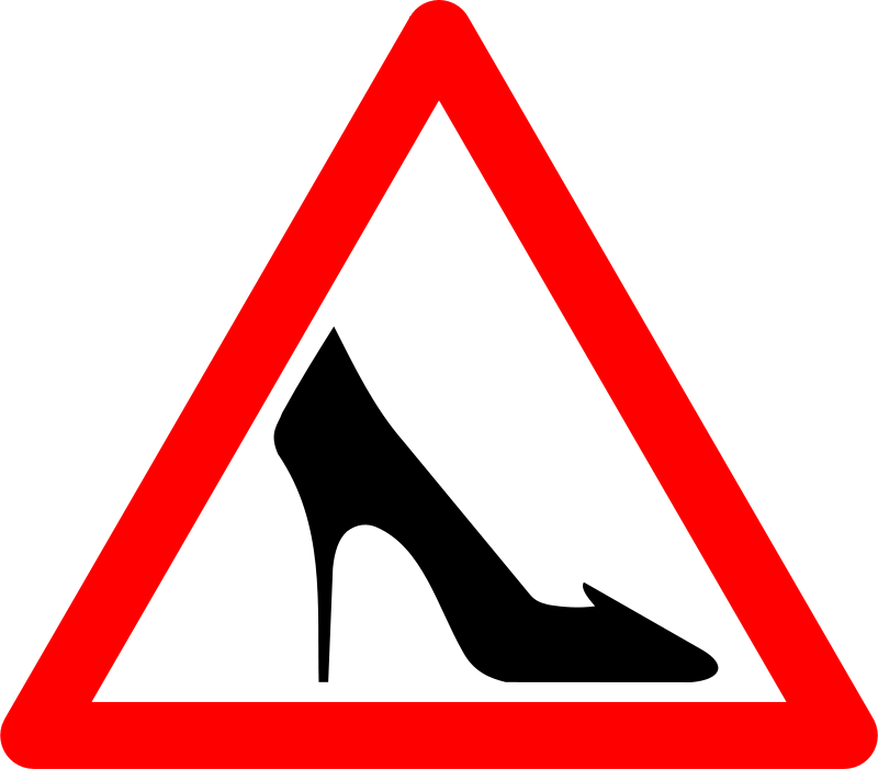 High Heel Sign Graphic PNG