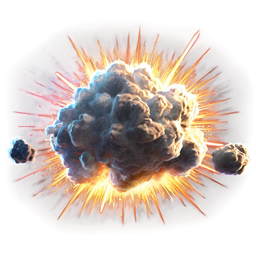 High Impact Explosion Artwork Png Sox27 PNG