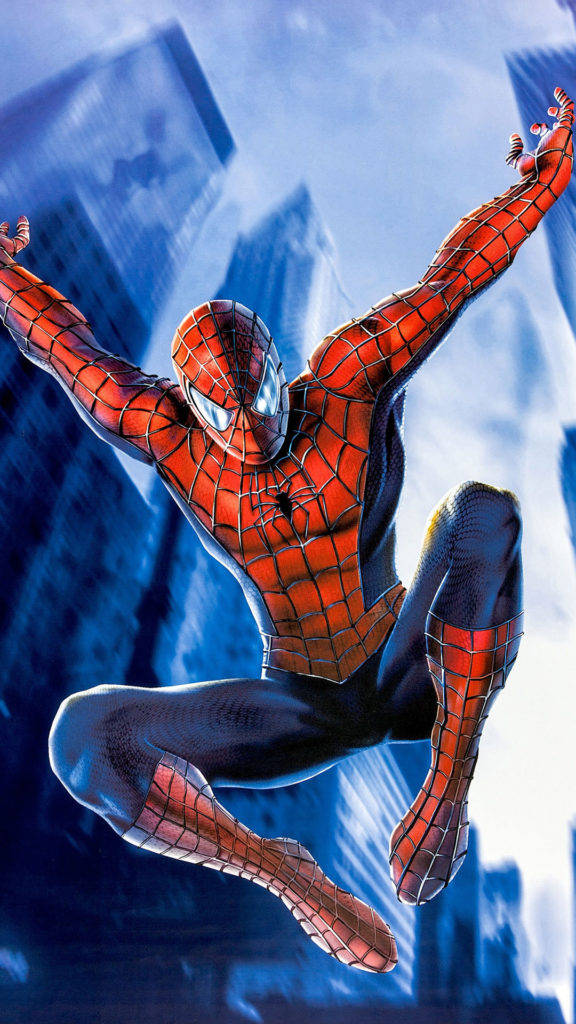 High Jump Spider Man Iphone Wallpaper