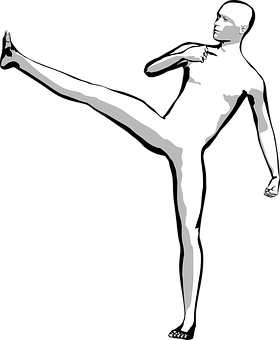 High Kick Silhouette PNG