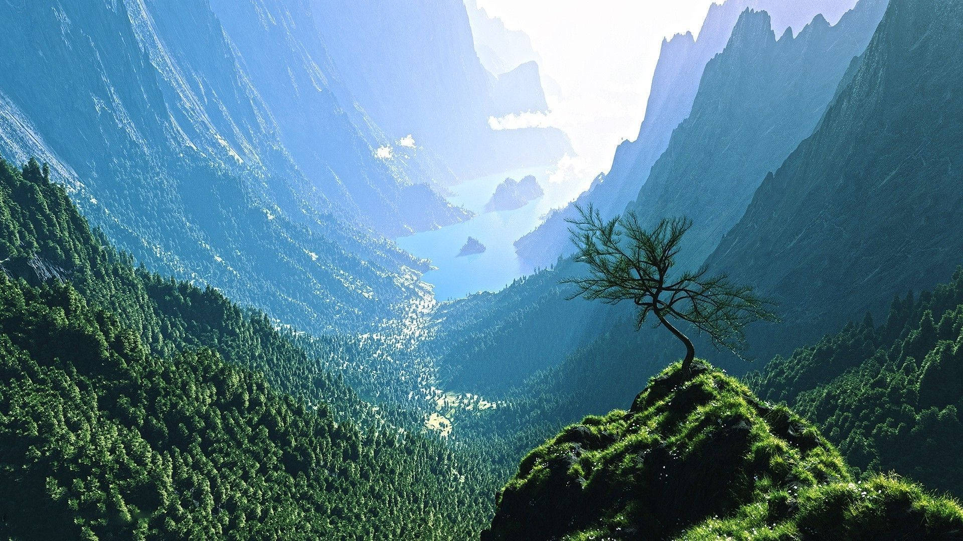 High Mountains For Pc Background