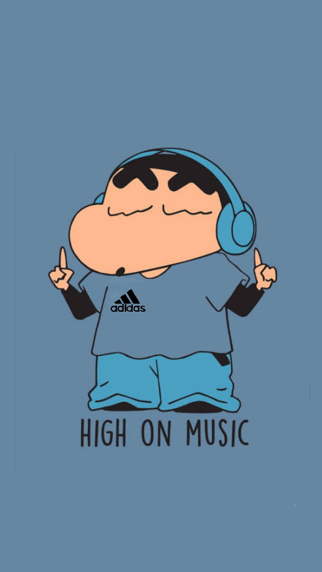 High On Music Shinchan Aesthetic Picture