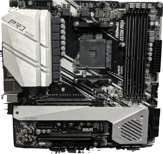 High Performance A S Rock Motherboard PNG