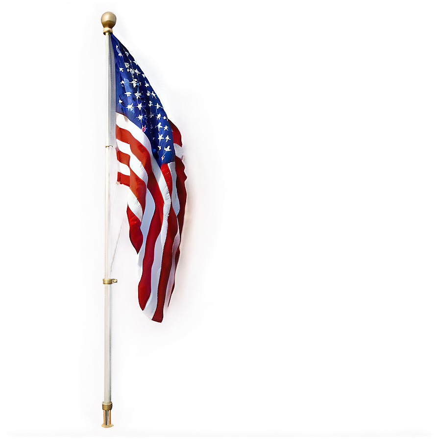 High-quality American Flag And Pole Image Png 19 PNG