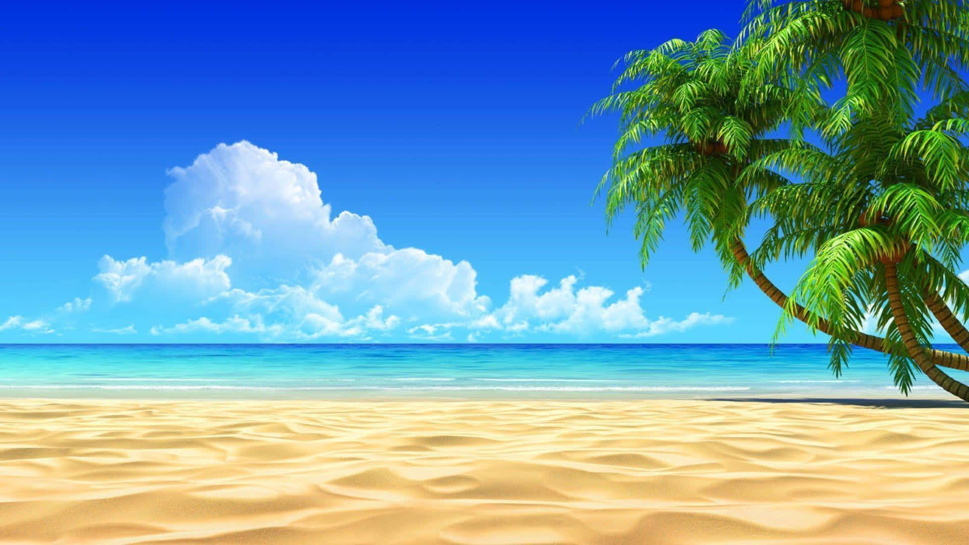 Unwind and relax at this stunning beach with this high resolution wallpaper.