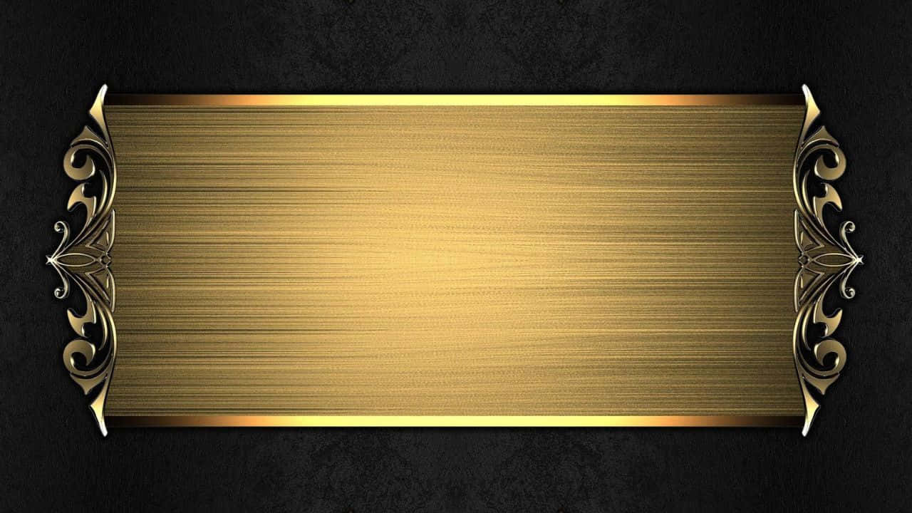 Dark Yet Opulent: High Resolution Black And Gold Background