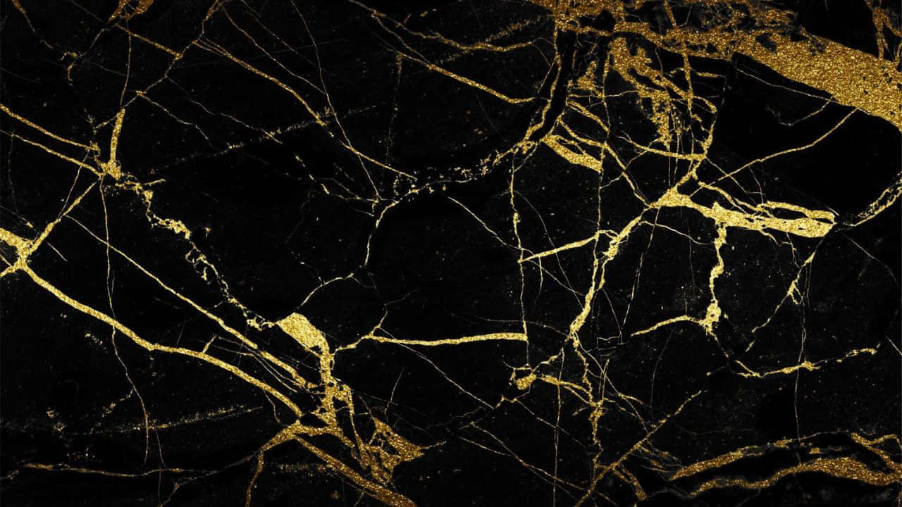An elegant black and gold pattern set on a high resolution background.